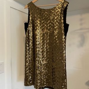 Oak+Fort Sequin Shift mini dress